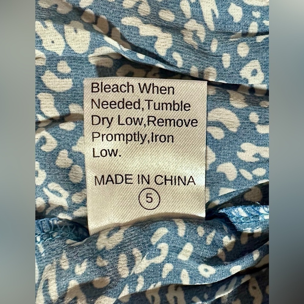 NWOT Miss Sparkling Tiered Ruffle Print Summer Dress  Small - Picture 8 of 11